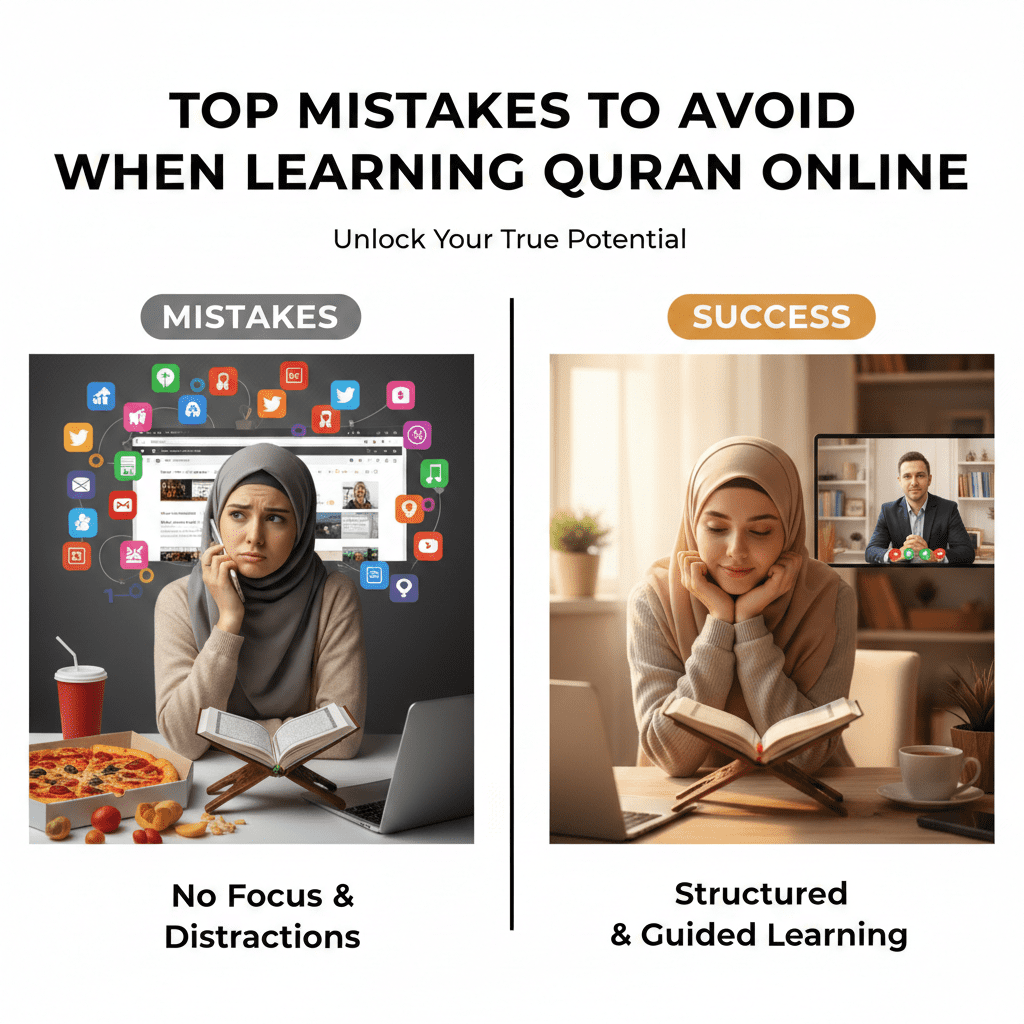 Top Mistakes to Avoid When Learning Quran Online